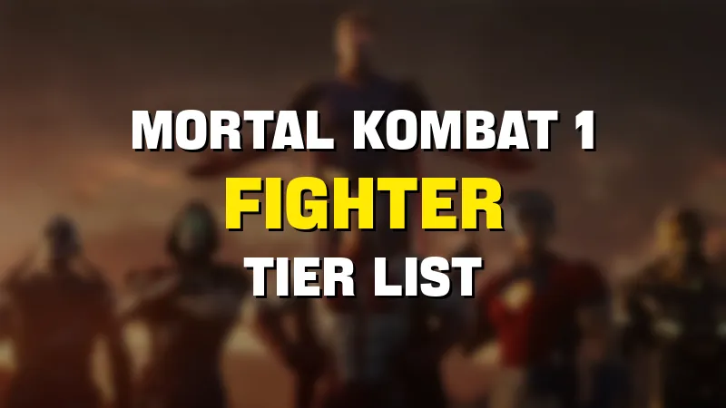 Mortal Kombat 1 fighter tier list maker template