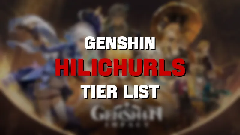 Genshin hilichurls tier list maker template