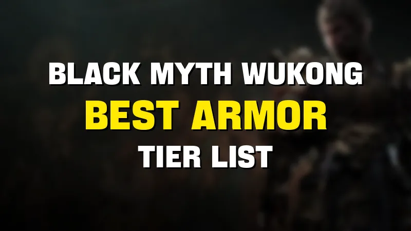 Black Myth Wukong best armor sets tier list maker template