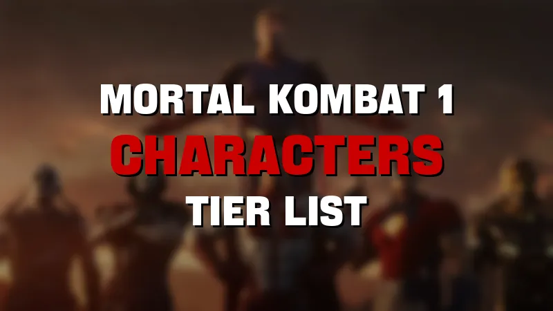 Mortal Kombat 1 characters tier list maker template