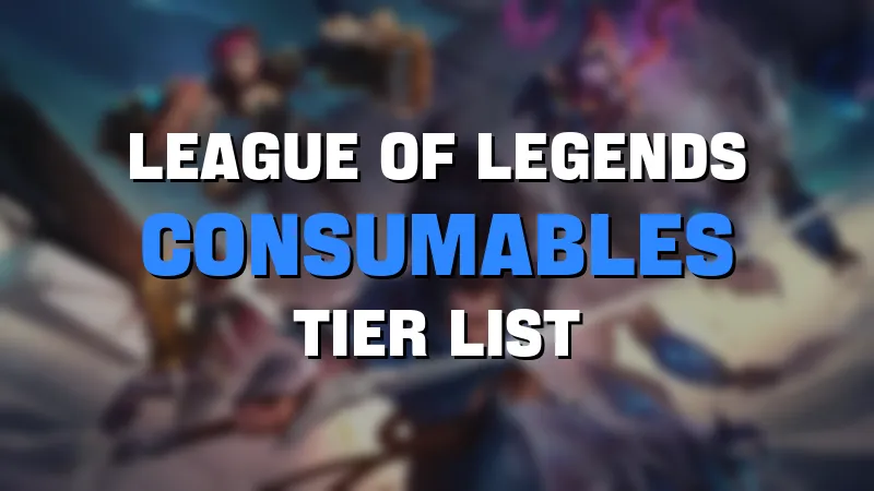 League of legends consumables tier list maker template