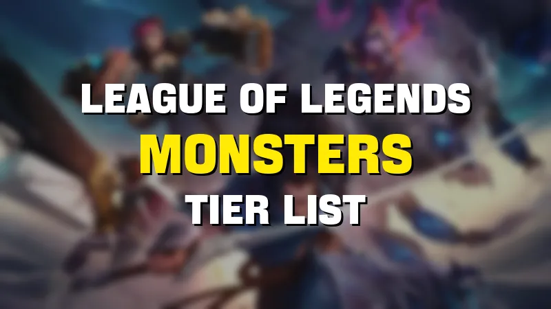 league of legends monsters tier list maker template